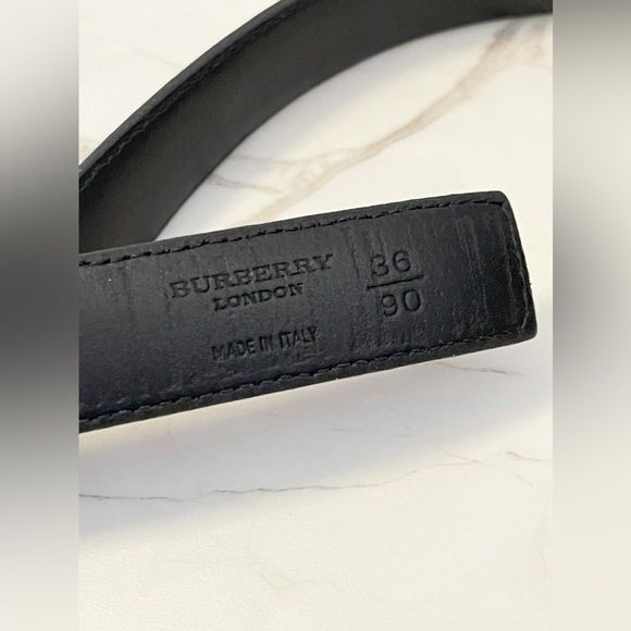 BURBERRY VintageĀ Check Leather Belt - Picture 6 of 8
